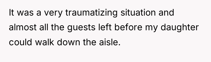 It was a very traumatizing situation and almost all the...
