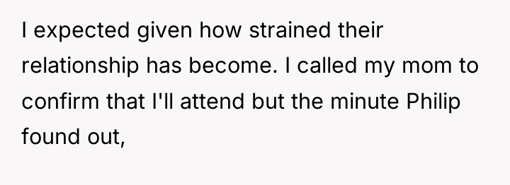 I expected given how strained their relationship has become. I...