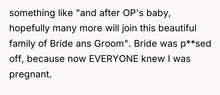 something like "and after OP's baby, hopefully many more will...