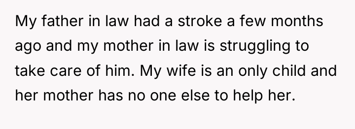 My father in law had a stroke a few months...
