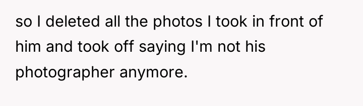 so I deleted all the photos I took in front...