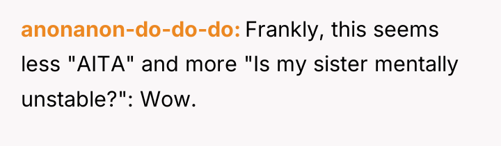anonanon-do-do-do Frankly, this seems less "AITA" and more "Is my...