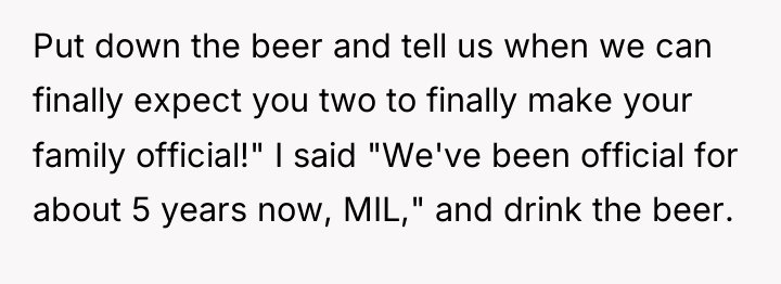 Put down the beer and tell us when we can...