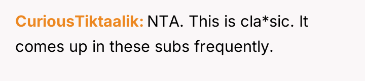 CuriousTiktaalik NTA. This is cla*sic. It comes up in these...