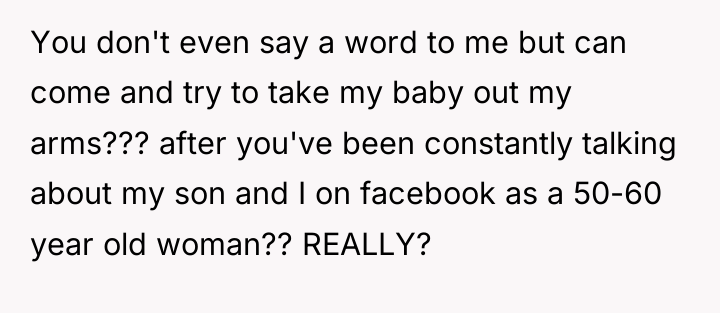 You don't even say a word to me but can...