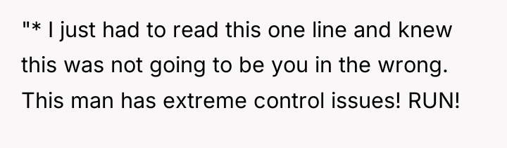 "* I just had to read this one line and...