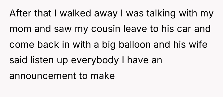 After that I walked away I was talking with my...