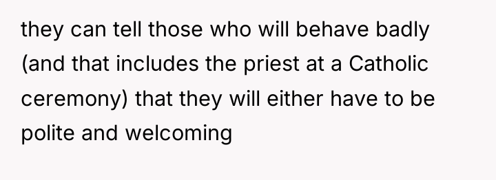 they can tell those who will behave badly (and that...