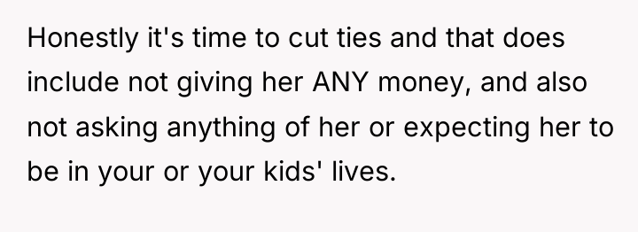 Honestly it's time to cut ties and that does include...