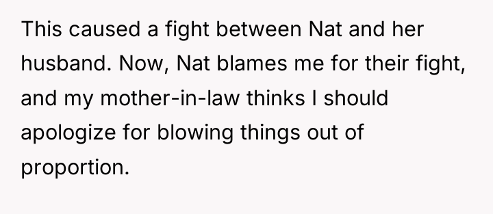 This caused a fight between Nat and her husband. Now,...