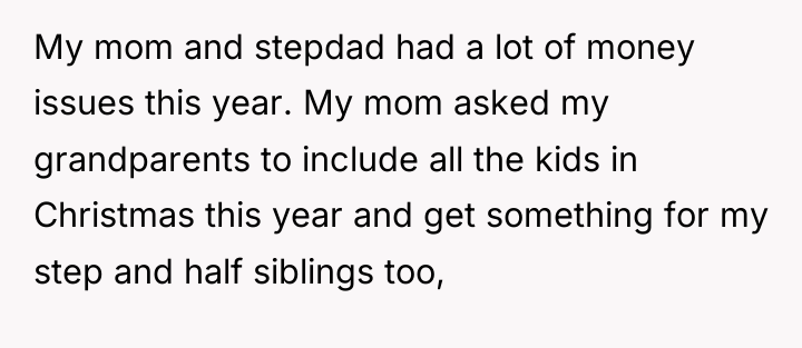 My mom and stepdad had a lot of money issues...