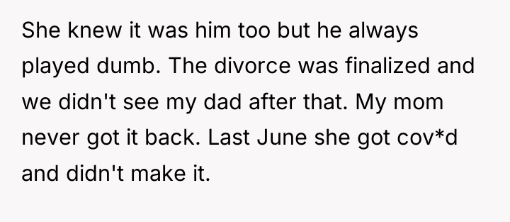 She knew it was him too but he always played...