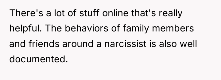 There's a lot of stuff online that's really helpful. The...