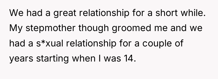 We had a great relationship for a short while. My...