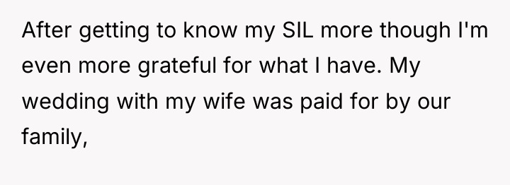 After getting to know my SIL more though I'm even...