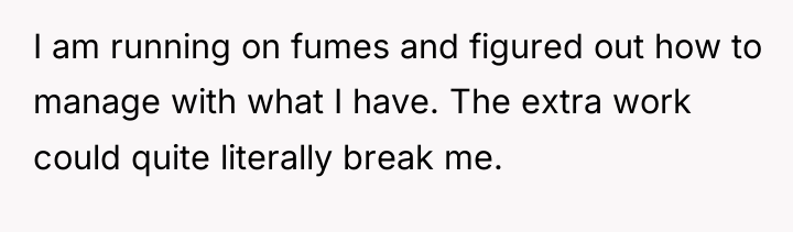 I am running on fumes and figured out how to...