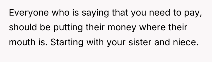 Everyone who is saying that you need to pay, should...