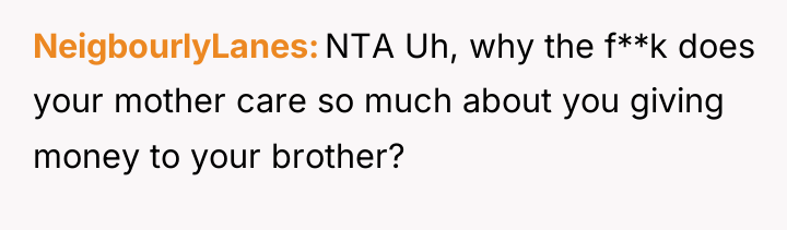 NeigbourlyLanes NTA Uh, why the f**k does your mother care...