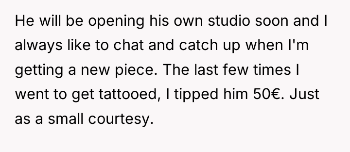 He will be opening his own studio soon and I...