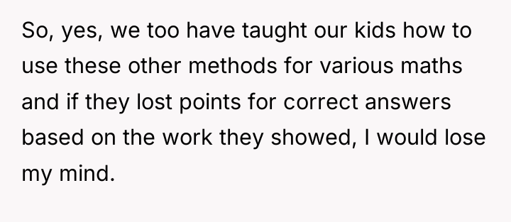 So, yes, we too have taught our kids how to...