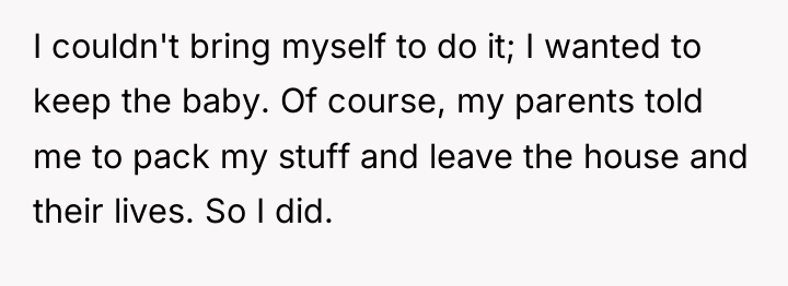 I couldn't bring myself to do it; I wanted to...