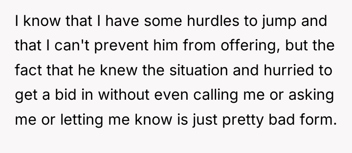 I know that I have some hurdles to jump and...