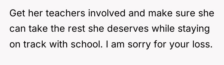 Get her teachers involved and make sure she can take...