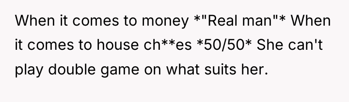 When it comes to money *"Real man"* When it comes...