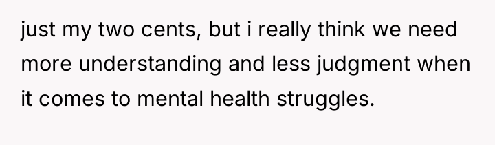 just my two cents, but i really think we need...