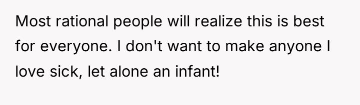 Most rational people will realize this is best for everyone....