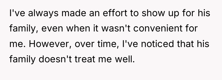 I've always made an effort to show up for his...