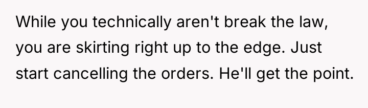 While you technically aren't break the law, you are skirting...