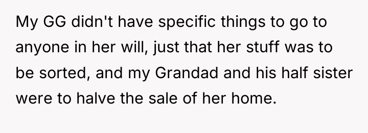 My GG didn't have specific things to go to anyone...