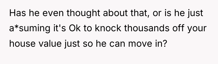 Has he even thought about that, or is he just...