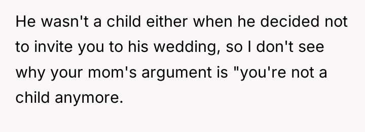 He wasn't a child either when he decided not to...
