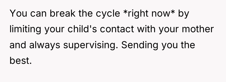 You can break the cycle *right now* by limiting your...