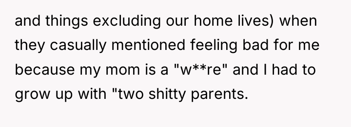 and things excluding our home lives) when they casually mentioned...
