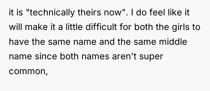 it is "technically theirs now". I do feel like it...