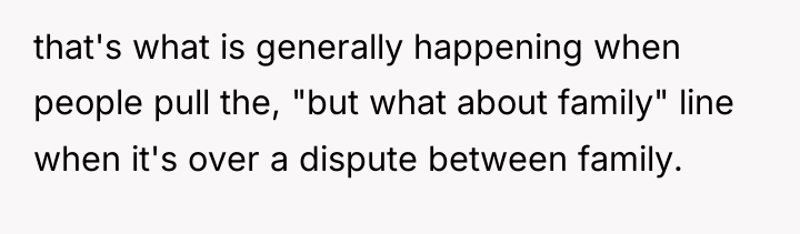 that's what is generally happening when people pull the, "but...