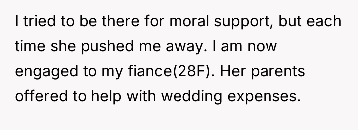 I tried to be there for moral support, but each...