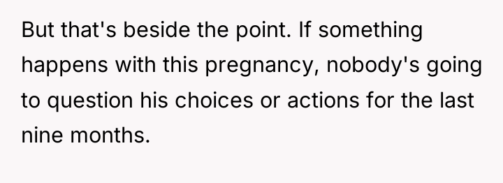 But that's beside the point. If something happens with this...