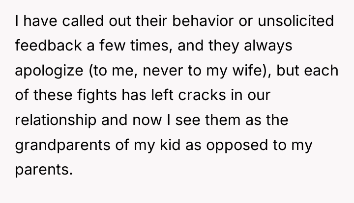 I have called out their behavior or unsolicited feedback a...