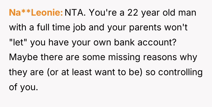 Na**Leonie NTA. You're a 22 year old man with a...