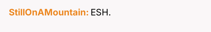StillOnAMountain ESH.