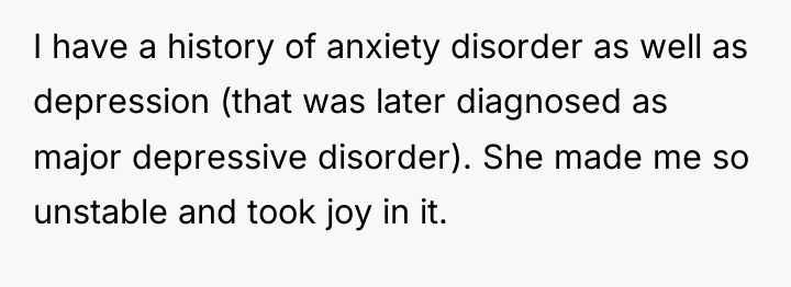 I have a history of anxiety disorder as well as...