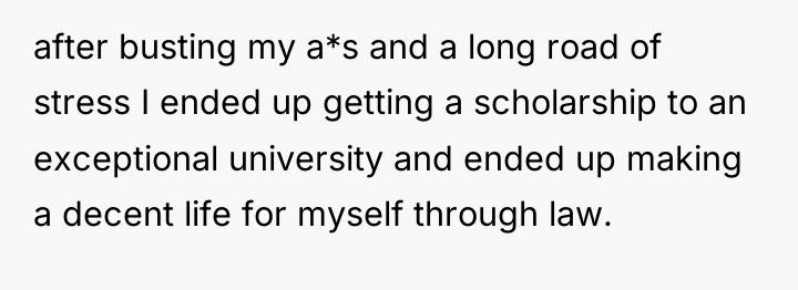 after busting my a*s and a long road of stress...