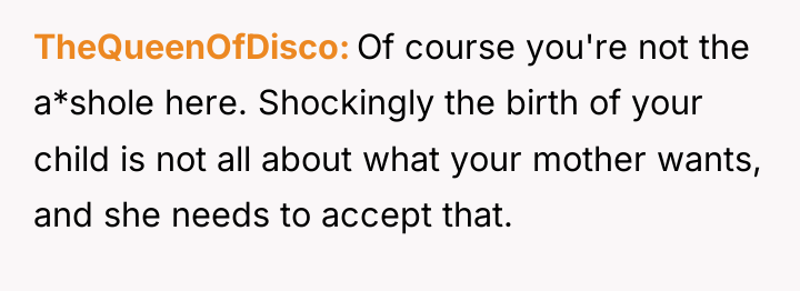 TheQueenOfDisco Of course you're not the a*shole here. Shockingly the...