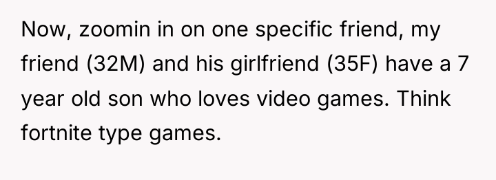 Now, zoomin in on one specific friend, my friend (32M)...