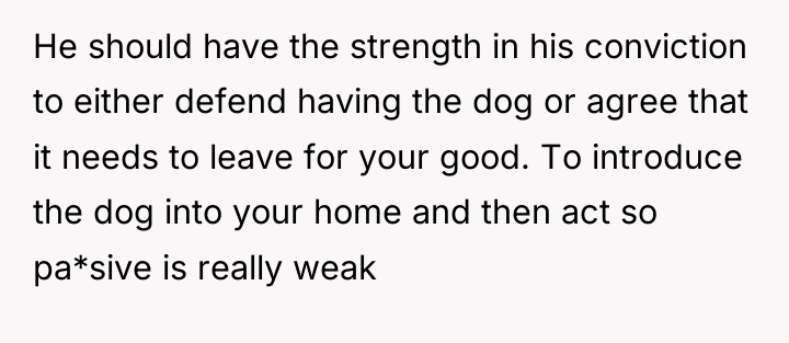 He should have the strength in his conviction to either...