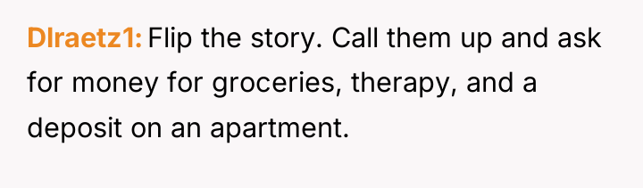 Dlraetz1 Flip the story. Call them up and ask for...